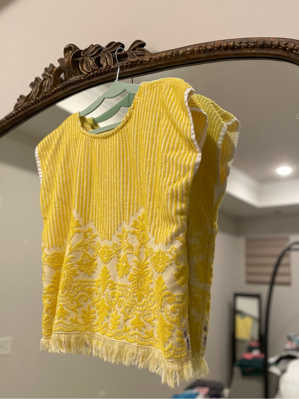 Sand Cloud NWT Terry Top OS Yellow Sunshine Towel Cover Up